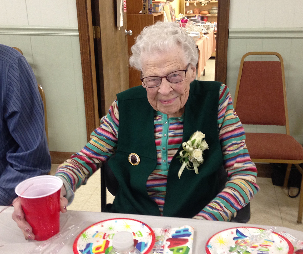 Barbara Chamberlain, who recently became a centenarian, is Holliston’s oldest resident.