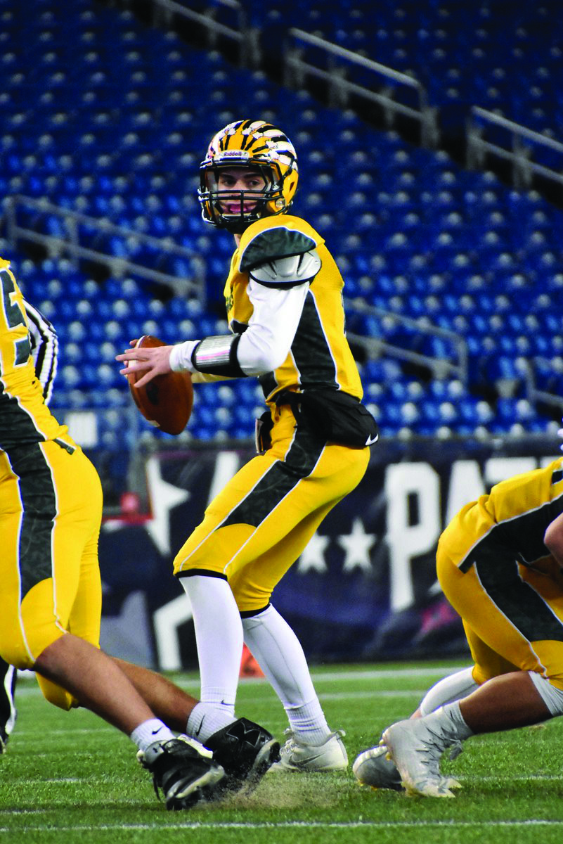 Brendan Lydon has quarterbacked King Philip to 34 straight victories at three different levels and his last triumph included the school’s first Super Bowl championship.	