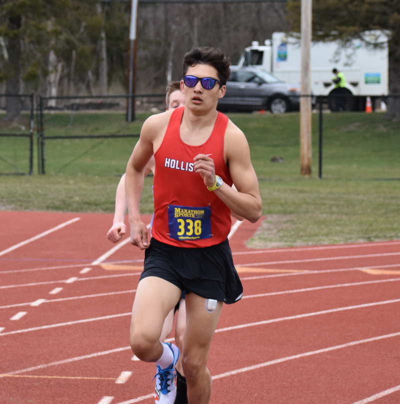 While at press time, Holliston runner Carter Mikkelsen was sitting and waiting to see what the MIAA decided, he is hoping that he gets the chance to go after a few more Holliston records before he graduates. Submitted photo