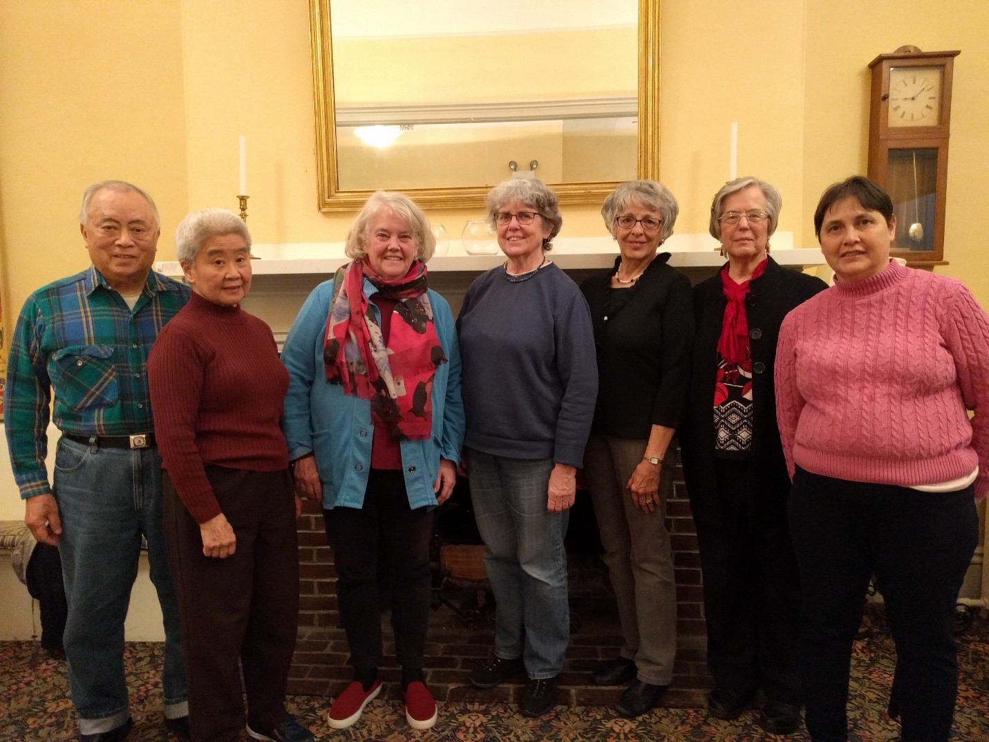 Pictured L-R:  Edd Lee, Gloria Lee, Mary Lynn Davis, Eileen Gibney, Lindsay Trementozzi, Elaine Benkoski, Christine Diaz.	