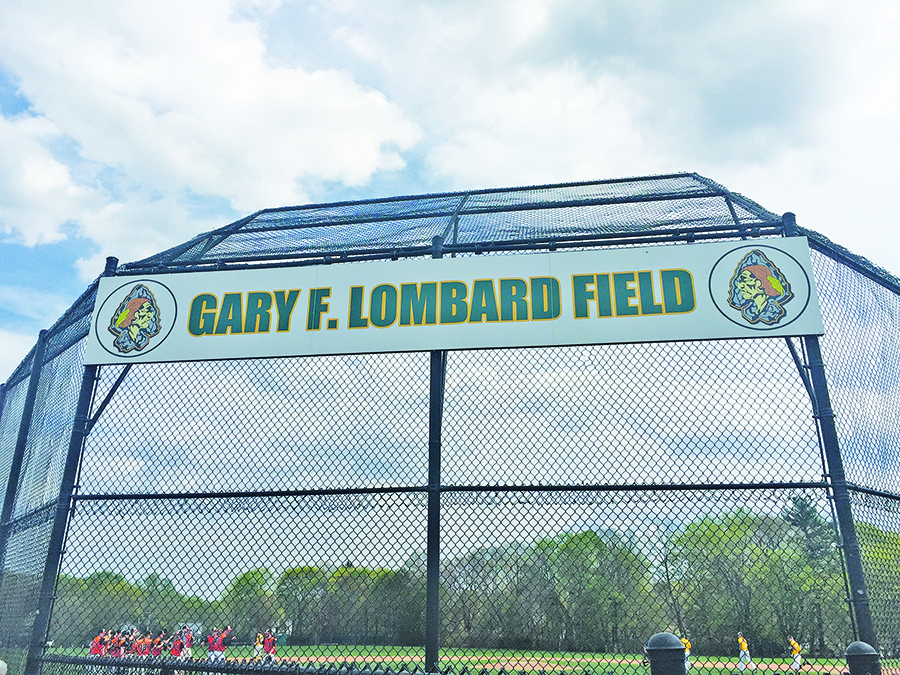 The 59-year-old baseball field at King Philip Regional now bears the name of the Warriors’ legendary coach.  Photo courtesy of Jeff Plympton. 