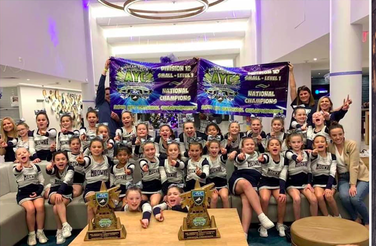 Shown are American Youth Cheer National Champions – Medway/Millis Youth Football and Cheer. Contributed photos.