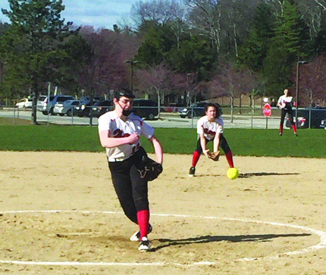 Erin Kerr will be top pitcher for Holliston softball this year, as well as part of a great catching duo.