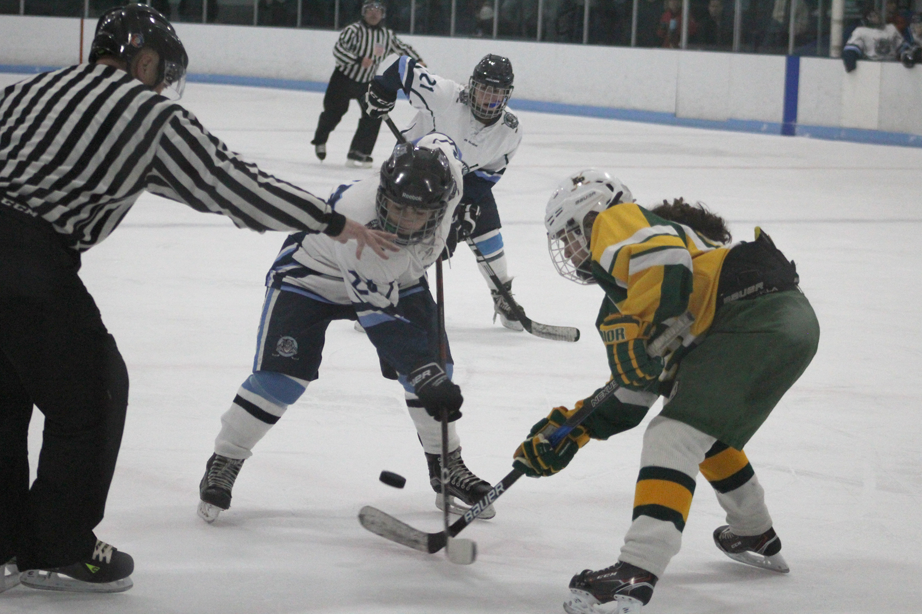 Franklin Girls Hockey might be ranked second by Mass Hockey, but Coach Marjorie Burke is not resting on her laurels. She’ll continue to hone team skills on the relatively young team.