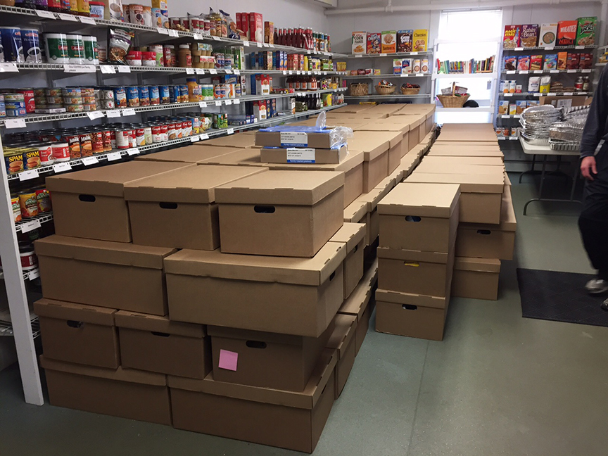 The annual Holliston Newcomers Thanksgiving effort helped 168 patrons of the Holliston Pantry Shelf thanks to donations from the community last year. There is still time to donate! Photo used courtesy of the Holliston Newcomers Club.