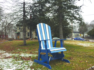 A huge shout-out to Tom and Donna McClements at Tom’s Auto Body & Mike’s Collision for painting our giant Adirondack chair (with Ashland pride) and to their great crew for delivering it! We can’t wait to see how many pictures are taken in this big old chair! Just wait and see what come next!