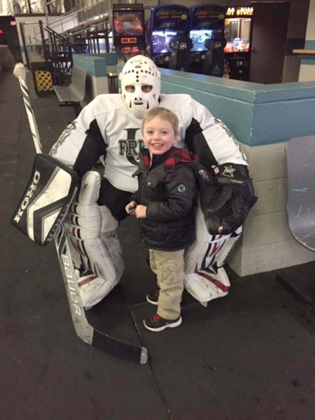 Keith with his grandson.