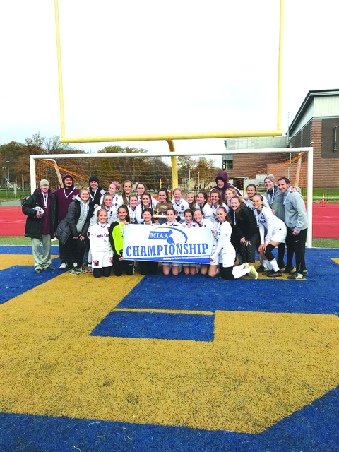 With a 1-0 win over Millbury, the Millis Girls’ soccer took home the Division 4 State Championship. Photo courtesy of Steve Bailen