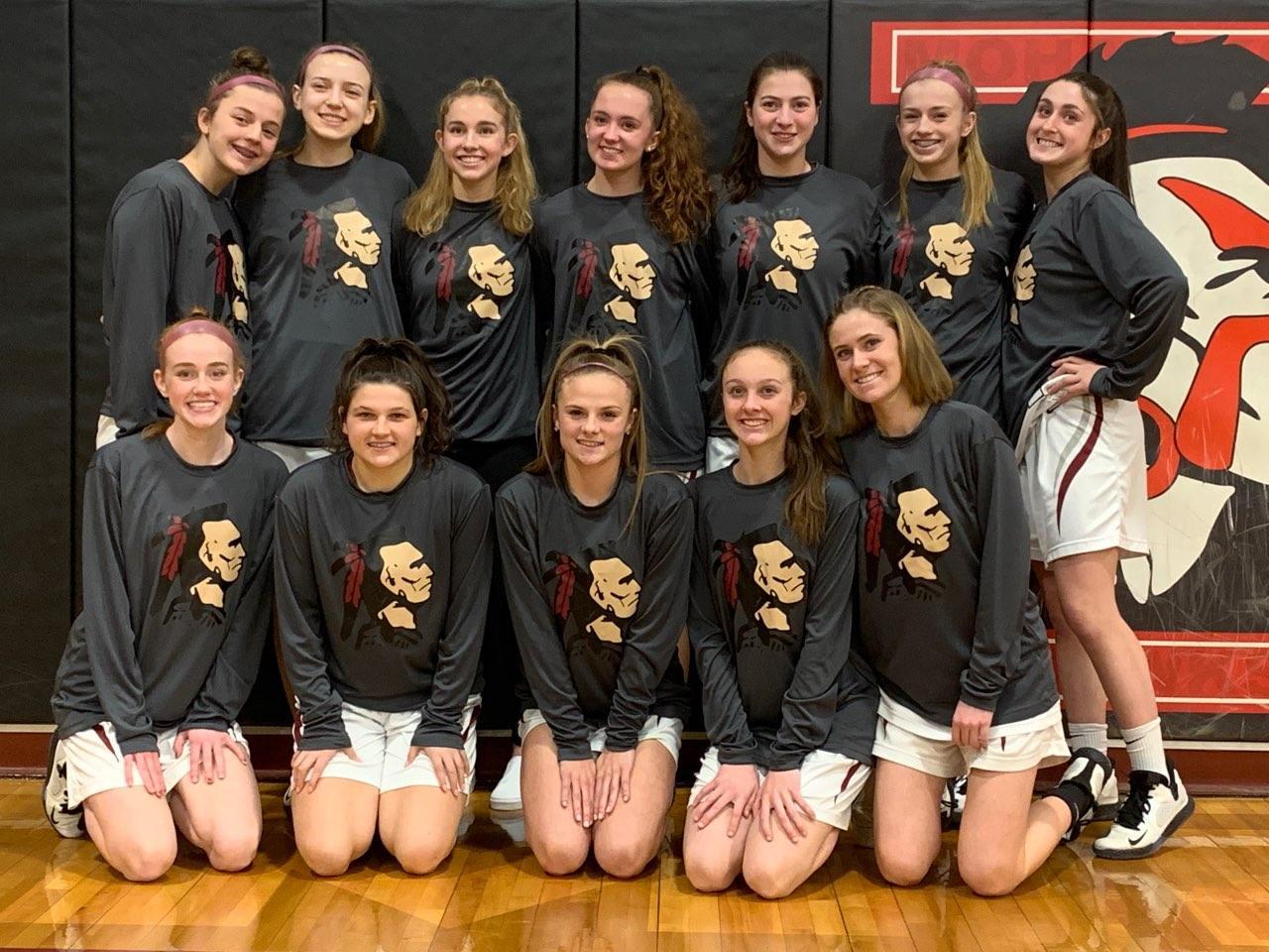 Coach Dave Fallon has made every contribution count among his girls’ basketball teams in Millis, and it shows. Contributed photos.