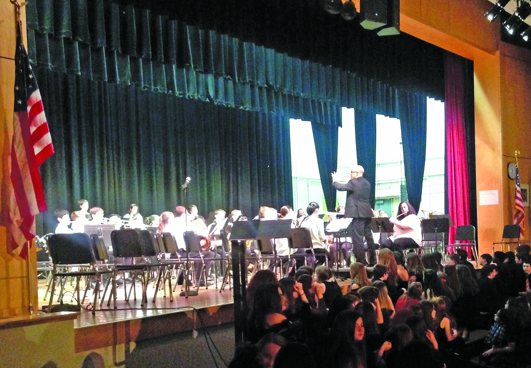 Musicians from 6th-12th grade at Franklin Public School were busy in late March gearing up to participate in the annual MICCA festival (this year March 31-April 1), which gives them a chance to be evaluated and to listen to peers from across the state. Shown, the Horace Mann Middle School band.