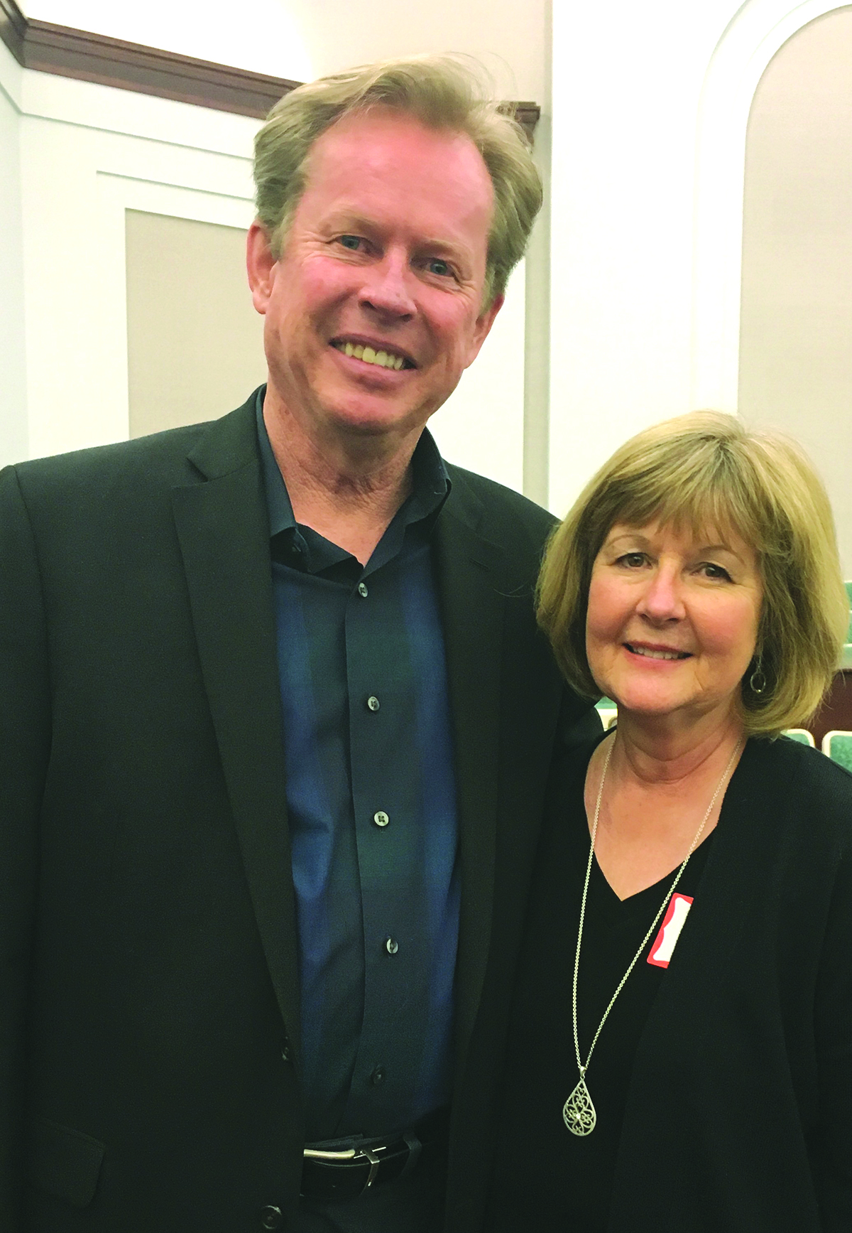 Joe McCamish, was the end note speaker during April 8th’s 42nd annual New England Family History Conference in Franklin, MA. Here he is with his sister Patricia Donohoe, genealogist and resident of Cape Cod, during the conference.