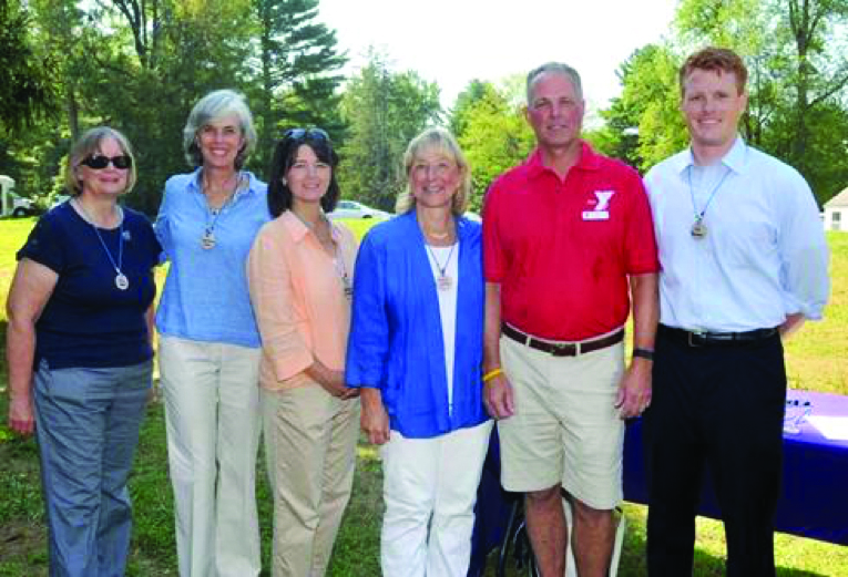 (L to R) Anne Madara, Katherine Clark, Carolyn Dykema, Karen Spilka, Rick MacPherson, Joe Kennedy