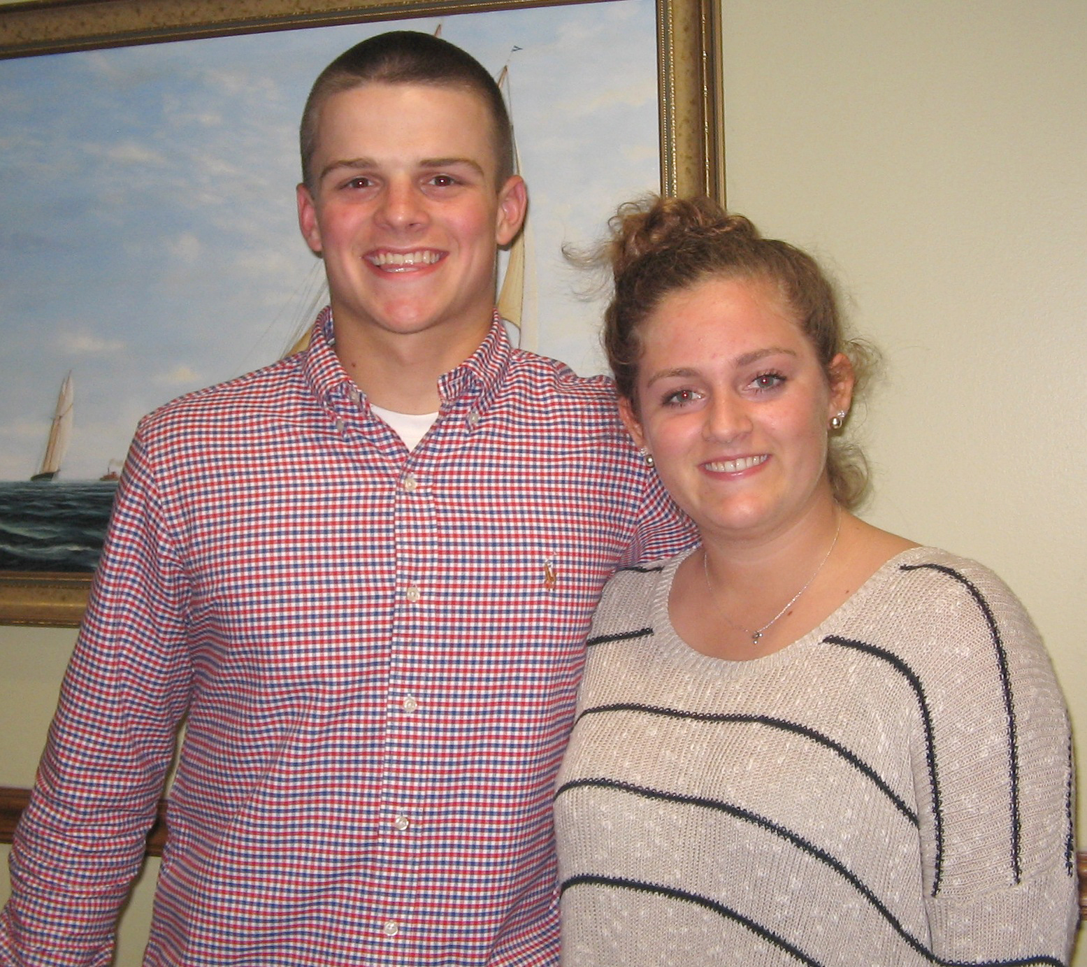 Last year’s ABA scholarship winners were Shane Leary and Madeline Graves. Deadline for this year’s scholarship application is March 31. (Photo/Cynthia Whitty)