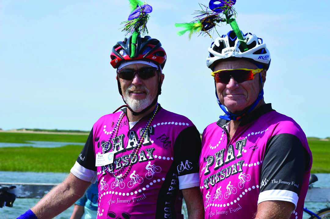 Tim and Mark Brightman both ride in honor of their brother, who passed away from melanoma in 1986.