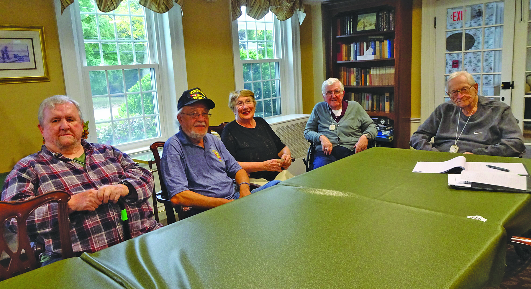 From left, Roger Mitchell, Ed Kelly, Kathleen Slader, Ed Cavallari, and Joe Vatkevich.